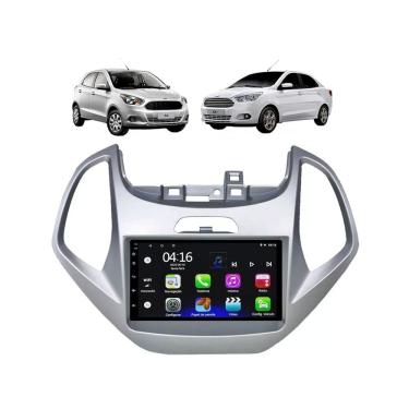 Imagem de Kit Multimidia Ka 2014 / 2018 Mold Prata Android 7 Pol 2/32GB GPS Carplay - 701KC First Option