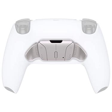 Imagem de Kit Turn Rise & RISE4 para RISE4 RMB – Botões prateados de metal real (RMB) versão K1 K2 K3 K4 botões traseiros carcaça e placa PCB Remap para controle PS5 eXtremeRate Rise & RISE4 kit de remapeamento