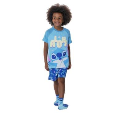 Imagem de Pijama Manga Curta Menino Stitch - Puket, 4
