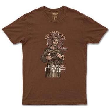 Imagem de Camiseta São Francisco De Assis Em Algodão Masculino E Feminino - DuCh