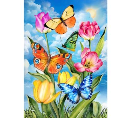 Imagem de Briarwood Lane Bandeira de jardim Sunshine Butterflies