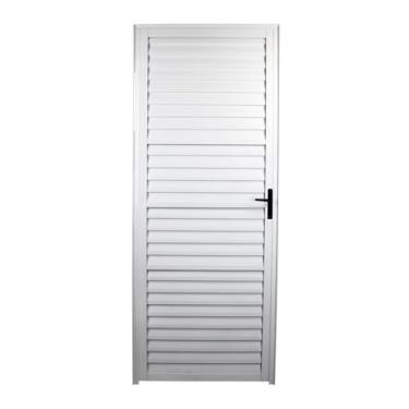 Imagem de Porta palheta 2,10x1,00 lado ESQUERDO no alumínio branco