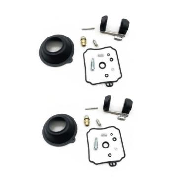 Imagem de Kit de reparo de carburador para configurar diafragma de vácuo e boia compatível com XVZ13A XVZ13AT XVZ1300A XVZ 13A 1300A 13 1300 A (4 conjuntos B)