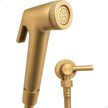 Imagem de Ducha Higiênica Dourada Aço Inox 1/4 de Volta Crie e Construa - CRIE &