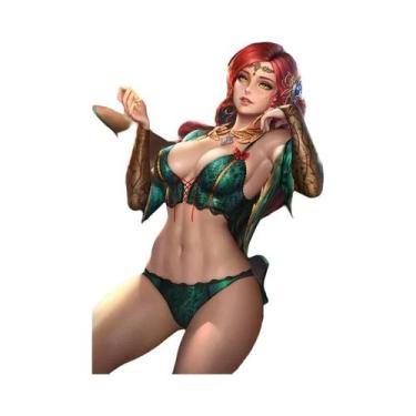 Imagem de My Hero Academia Anime Bunny Girl Nude Fitness Canvas Wall Art Poster 