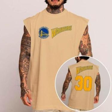 Imagem de Camiseta Regata Algodão Machão Oversized Abstract Basquete Arte Time Moda-Unissex