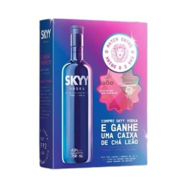 Imagem de Vodka Skyy 750ml com Kit Copo de Leão, Edição Especial