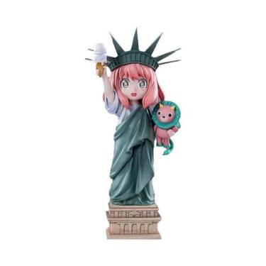 Imagem de 20cm Anime SPYxFAMILY Lady Liberty Anya Forger Action Figure Modelo PV