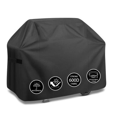 Imagem de ZHSX Capa Para Grelha De 55 Polegadas Churrasqueira Ao Ar Livre, Capas Churrasco Resistentes 600D Áreas Externas, Gás À Prova D'Água, Anti-Uv, Resistente Desbotamento Com Alças Ajustáveis Weber, Gen