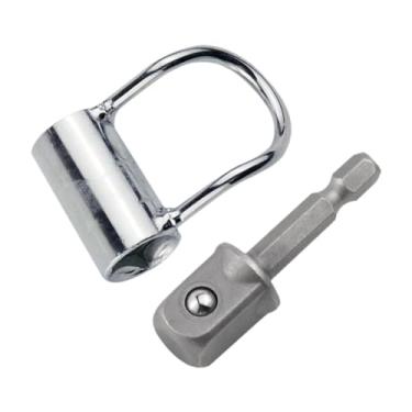 Imagem de Fenteer Removedor e montagem de chave de ângulo de válvula de, ferramenta de reparo de 1/4 pol. e 3/4 pol, Metal