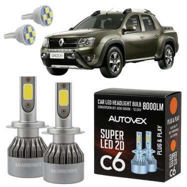 Imagem de Ultra LED H7 Lâmpada Farol Baixo Duster Oroch 2011 Em diante - Autovex