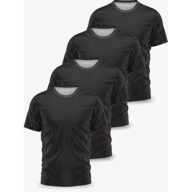 Imagem de Kit 4 Camisetas Básicas Dry Fit Lisa Tradicional - FORTE IMPRESSAO, GG