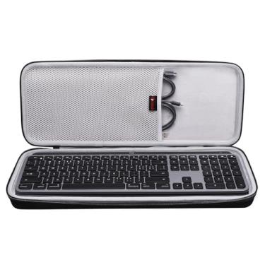Imagem de XANAD Capa rígida para Logitech MX Keys/MX Keys Advanced MIC teclado iluminado sem fio - bolsa de armazenamento de transporte