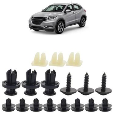 Imagem de Kit Grampo Presilha Parabarro HRV 2015 2016 2017 2018 17 Peças - Autom