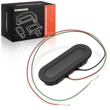 Imagem de A-Premium Interruptor de liberação do puxador da porta traseira compatível com Dodge Grand Caravan 2005-2010, Caravan 2005-2007 e Chrysler Town & Country 2005-2010, parte traseira, sem câmera traseira