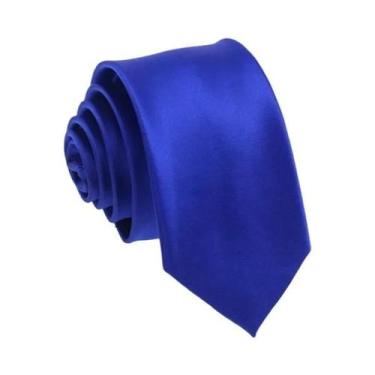 Imagem de Gravata Jacquard Masculina Azul Escuro - Impermeável, 8cm x 6cm - Para