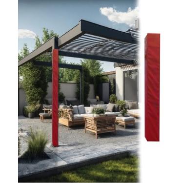 Imagem de Almofada de Poste de Basquete Acolchoamento para Postes de Toldo de 4, 6, 8 E 10 Polegadas de Reposição, Acolchoamento de Proteção de Poste de 1 Polegada para Barraca Infantil para 2 Pessoas, Capa par