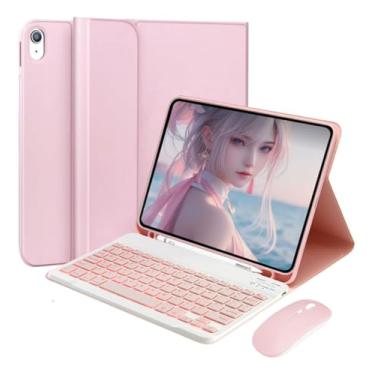 Imagem de Capa Com Teclado Bluetooth e Mouse Para iPad 9ª 8ª 7ª Geração