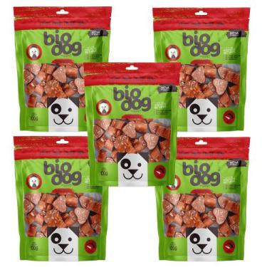 Imagem de 5x Petisco Biodog Gourmet Love Bits 100g
