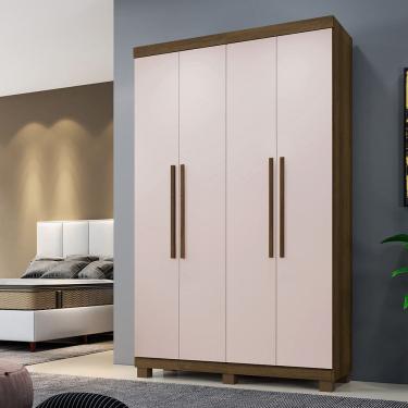Imagem de Guarda Roupa Solteiro 4 Portas com Pés Milão Benetil