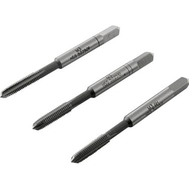 Imagem de Macho Manual de Aço Rápido 3 mm x 0,50 mm Ma Jogo com 3 peças Vonder Plus