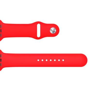 Imagem de Pulseira para Apple Watch 38/40mm Silicone  Goldentec Vermelho