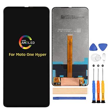 Imagem de A-MIND Para Motorola Moto One Hyper XT2027 16.5 cm Tela de substituição XT2027-1 XT2027-3 Display LCD Touch Digitalizador Montagem Completa Kits de Reparo, com Protetor de Tela Grátis + Ferramentas