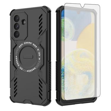 Imagem de Asuwish Capa de celular para Samsung Galaxy A26 5G com protetor de tela de vidro temperado, capa magnética e proteção à prova de choque, fina, rígida, fina, resistente, acessórios para celular A 26