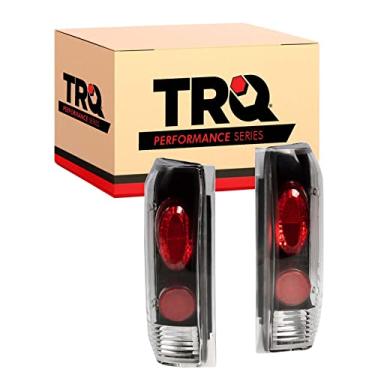 Imagem de TRQ Luz traseira de desempenho com lentes transparentes e caixa preta para caminhão Bronco F-Series