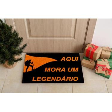 Imagem de Capacho para Entrada Vinil Legendarios LGND Diversos Tamanhos (80x40)