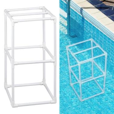 Imagem de BOUTICOL Bancos de piscina para piscina subaquática de PVC subaquático assentos de piscina para cadeiras internas à beira da piscina para borda da piscina