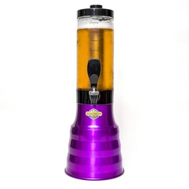 Imagem de Torre Chopp 2 L Base Giratória Copo Removível 2 Refil Violeta