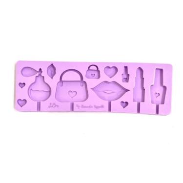 Imagem de L38 Molde de silicone pirulito maquiagem bolsa perfume para decorar - 