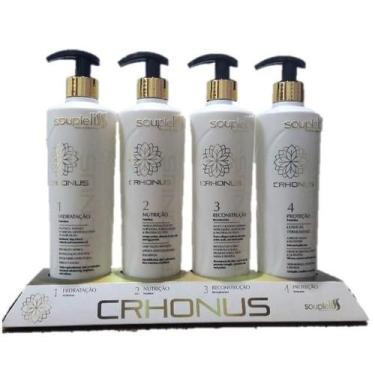 Imagem de Kit Cronograma Capilar Souple Liss Crhonus 4X500Ml Hidrata