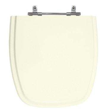 Imagem de Assento Laqueado Fit Pergamon Tampa Vaso Celite Em Mdf Bege - Lojarocc