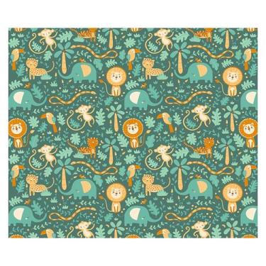 Imagem de Papel de Parede Adesivo Infantil Safari Quarto Bebe - 800pcm - Allodi