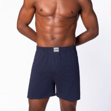 Imagem de Cueca Lupo Samba Canção de Malha 18611-001, Marinho, G