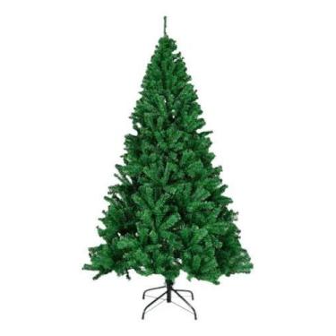 Imagem de Árvore de Natal Verde 1,80 600 Galhos Pinheiro Grande Cheia Luxo Br - 