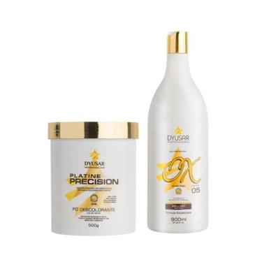 Imagem de Kit 01 Pó Descolorante White 500G + 01 Ox 5 Volumes - Dyusar Cosmetico