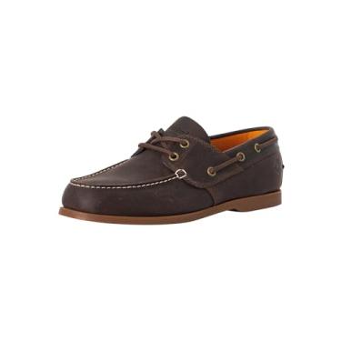 Imagem de Timberland Masculino, Dk Brown grão integral, 9.5 US