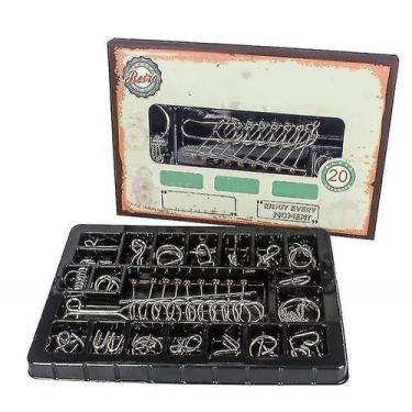 Imagem de Brinquedos de atividade do bebê 20pcs link de ferro desbloqueando jogo