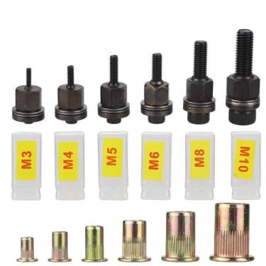 Imagem de Conjunto De Ferramentas Para Rebites Manuais Com 21 Peças Para Rebites