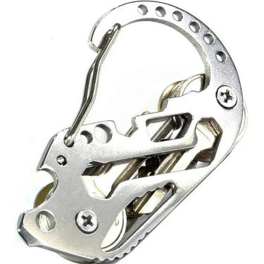 Imagem de 2X Chaveiro Organizador Chave Inox Multifunção Ferramentas E