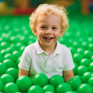 Imagem de 50 Bolinhas De Piscina Verdes Que Não Amassam