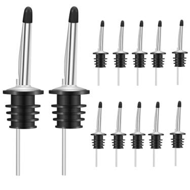 Imagem de Rrlihjgu Torneira Para Bebidas Alcoólicas,12 Peças Dispensador Antivazamento Com Tampa Antipoeira | Dispensadores De Líquidos - Para Azeite Vinagre Whisky Vinho Sumo Xarope Condimento