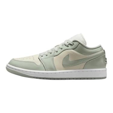 Imagem de Tênis feminino Air Jordan 1 Low SE (HF4078-100, vela/prata metálico/branco/espuma do mar), Vela/espuma do mar prata metálica, 42