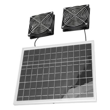 Imagem de Asixxsix Kit de Ventilador de Exaustão Alimentado por Energia Solar, 75W Painel Solar Monocristalino de 75W IPX7 Ruído de Baixa Velocidade à Prova D'água, Com Conectores à Prova