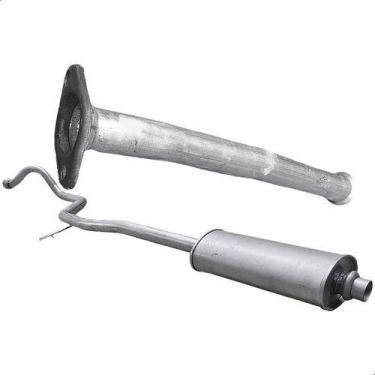 Imagem de Kit Escapamento Tubo + Intermediário 206 Sw 1.4 1.6 05 09 - ScapJá