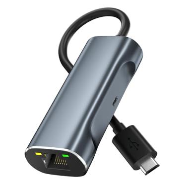 Imagem de Adaptador Ethernet para Fire TV Stick, adaptador micro USB para Ethernet compatível com Fire Stick Basic/2nd/4k/Lite, Chromecast 1/2/3/Ultra/Audio, Plug & Play, adaptador de rede com fio RJ45