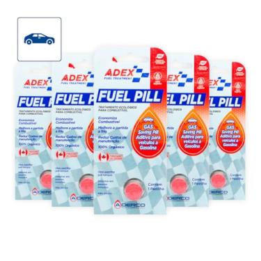 Imagem de Kit 5 Un Aditivo Sólido Para Combustível GASOLINA Adex Pastilhas